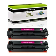 2PK CF403X Magenta Color Toner Compatible with HP 201X LaserJet M277n M252 M252n