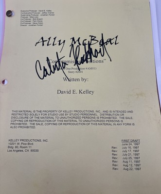 1997 Ally McBeal Original Screenplay Script~Season One/Production #01-Story #01