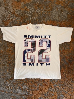 Emmitt Smith Vintage 90s Reebok White Shirt Sz XL