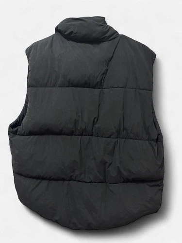 ZARA Man Edition SS'23 Men’s Black Puffer Vest Full Zip Padded Stand-Up M image 5