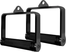 D Handle Cable Attachment for Weight Workout, Heavy Duty Steel with Non-Slip ...