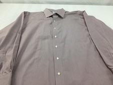 Brooks Brothers Shirt Mens 17 1/2 34 XL White Stripes Button Up Long Sleeve