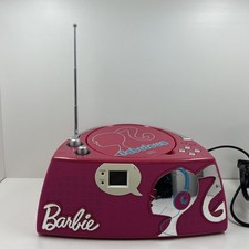 Barbie Fabulous Glamtastic Boombox Pink Player AM FM Radio / Cd Player