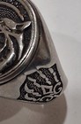Stainless Steel Engraved Wolf Head Animal Signet Ring Size 14 Round No Stone — photo 2