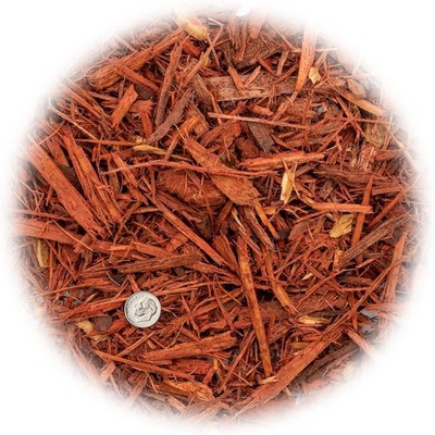 Organic Premium Red Mulch by Gardenera, Long Lasting Color 5QT