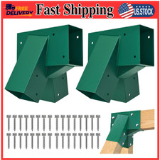 A-Frame 2 Swing Set Brackets Heavy Duty Steel 4x4 Legs 4x6 Beam DIY Kit