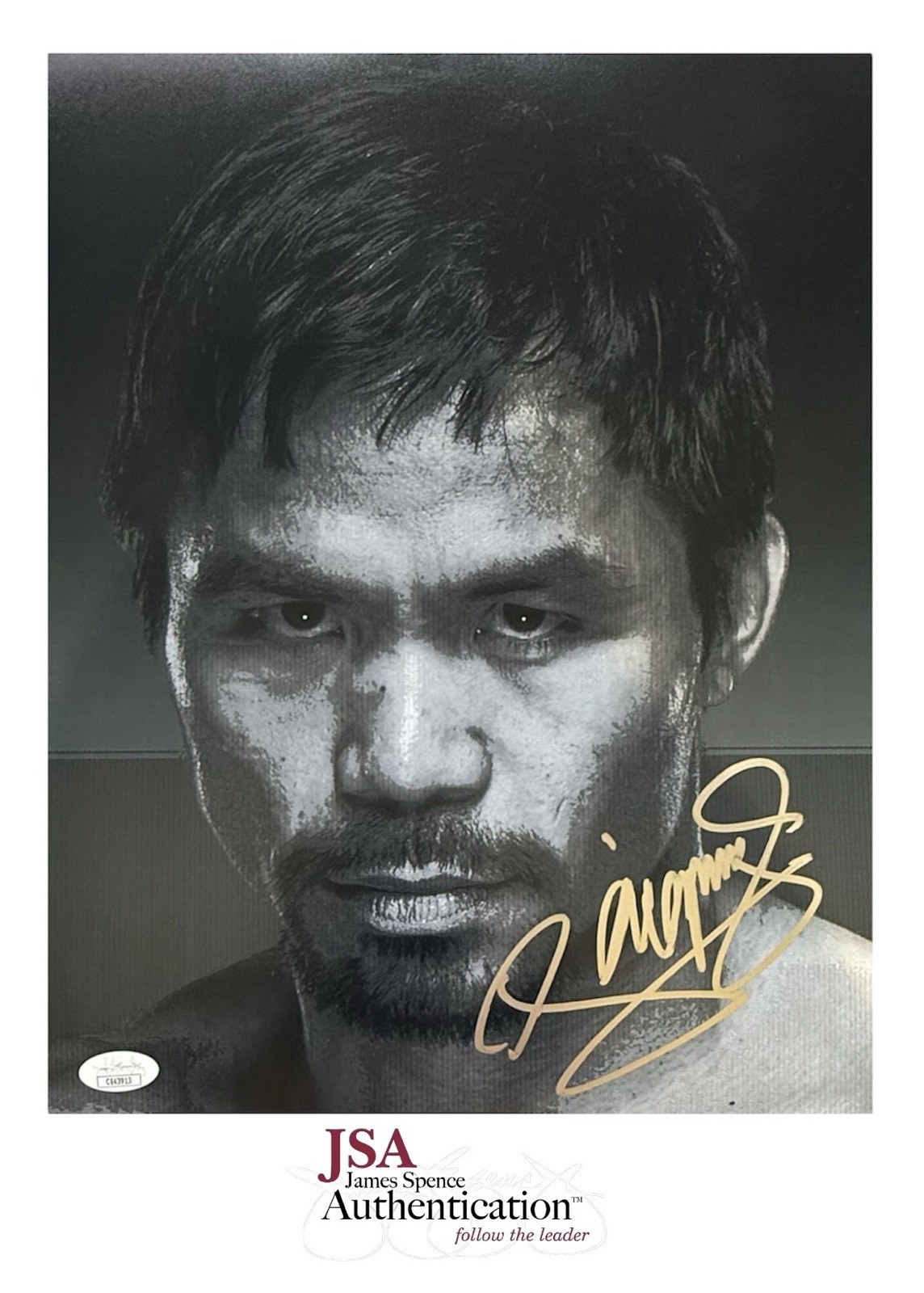 Manny Pacqui o Autographed Signed Manny Pacquiao 11x14 Photo with JSA COA 