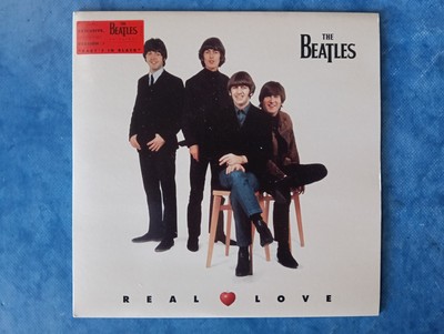 BEATLES Real Love Babys in schwarz APPLE UK 1996 45 RPM 7 neuwertig Original Aufkleber