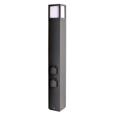 Deco Light 733065 Facado Socket Outdoor Floor Lamp E27 20W Grey s