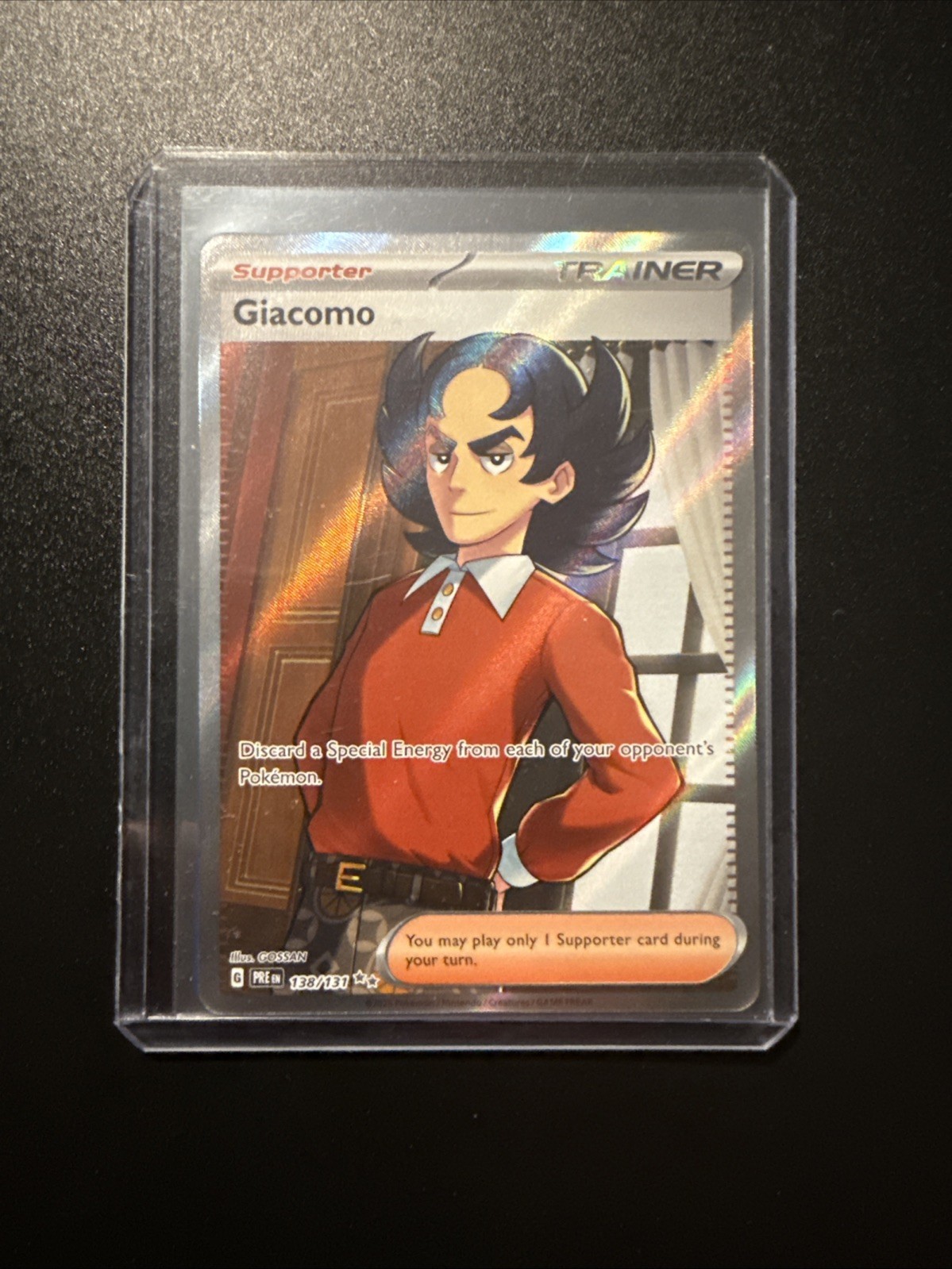 Giacomo 138/131 - Full Art Ultra Rare - Prismatic Evolutions NM