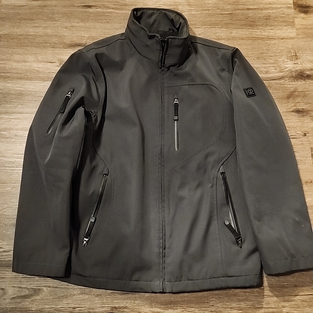 Tumi Jacket Mens Medium  Polyester Zip Pockets T … - image 1