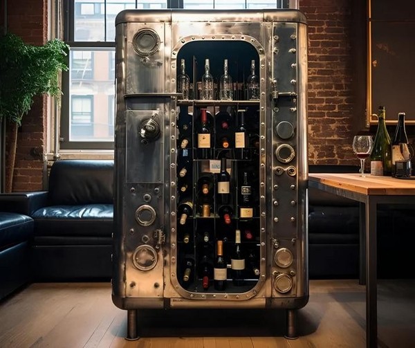 WeinküHlschrank Weinkommode Weinschrank WeinmöBel Flaschenregal-image