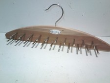 Woodlore Fresh Cedar Wood Hanging Tie/Scarf Organizer Rack 42 Pegs FREE SHIPPING