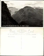 Looking North from Sca Fell Group Cumbria England UK RPPC Gt Gable