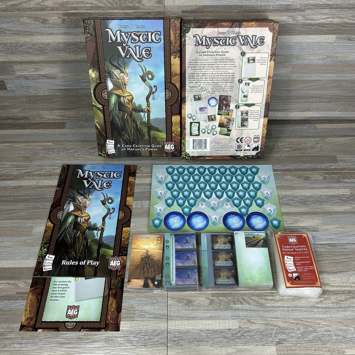 mystic vale card sleeves AEG Mystic Vale John D Clair Card Crafting Game