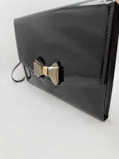 Image of Ted Baker Black Shiny Clutch Bag