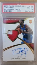 2014-15 Panini Immaculate Collection - Joel Embiid #104 /99 (AU, MEM, RC) POP 2