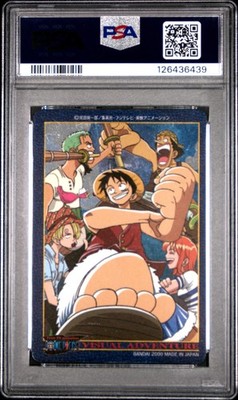 2000 CARDDASS ONE PIECE VISUAL ADVENTURE PART 2 #58 STRAW HAT CREW