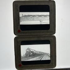 Victor Animatograph Slides Steam Locomotive Train Broadway Limited Bridge
