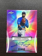 💥2017 Leaf Metal Draft LOURDES GURRIEL Pink Prismatic Auto RC Low Serial #2/10