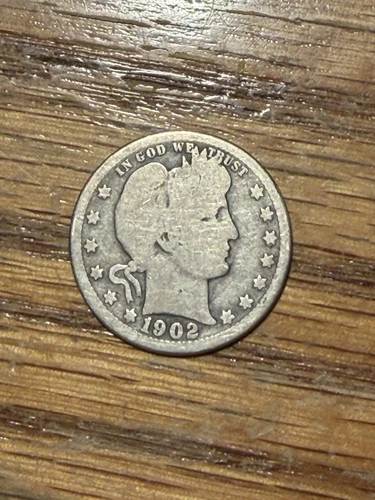 1902 O New Orleans Mint Barber Quarter