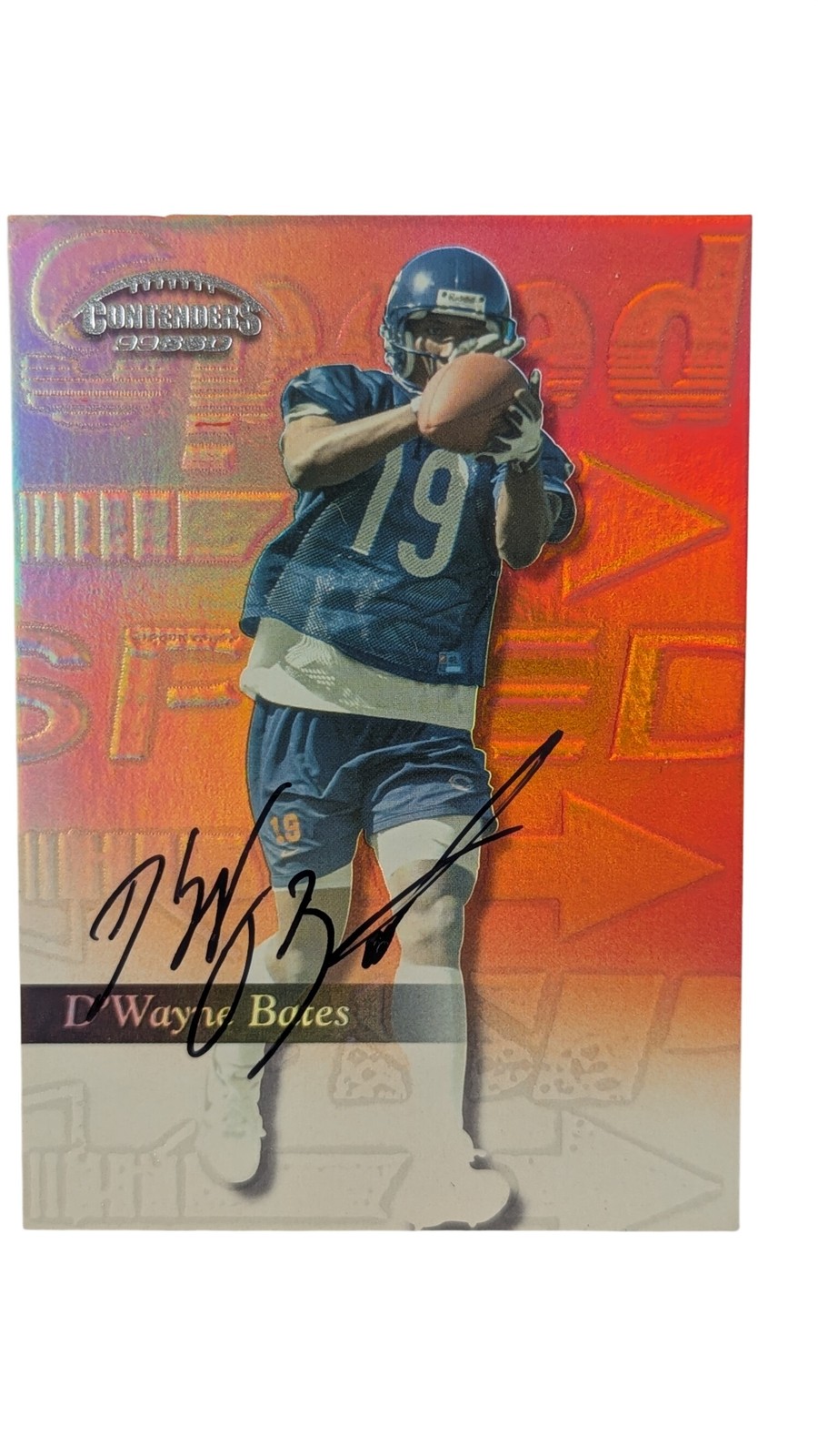 D'Wayne Bates Playoff Contenders #179 Speed Red-Autograph