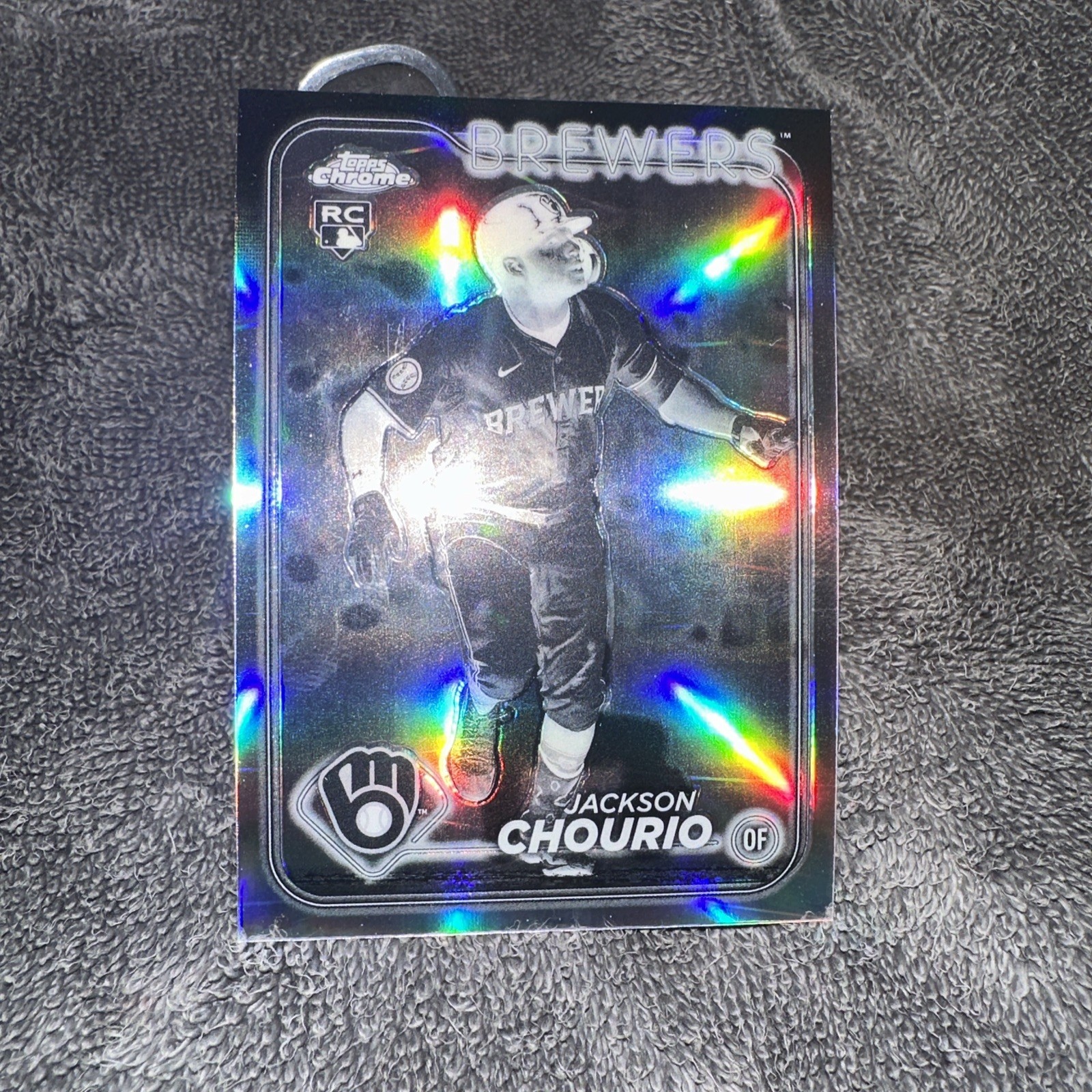2024 Topps Chrome Update #USC18 Jackson Chourio Negative Refractors