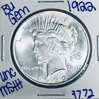 1922 BU UNCIRCULATED SILVER PEACE DOLLAR AUTHENTIC U.S. MINT FREE SHIPPING 3772