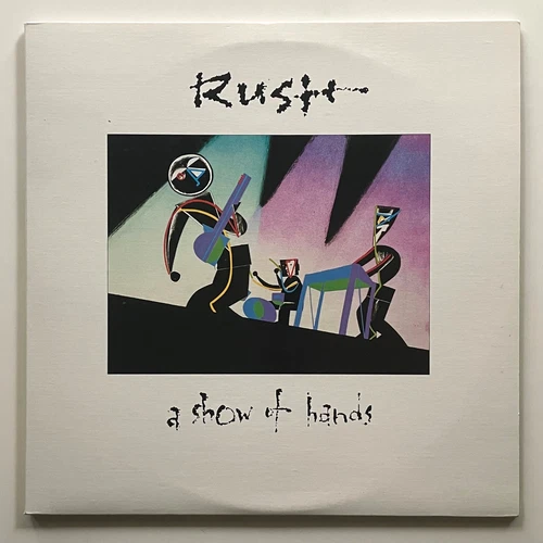 NEAR MINT Vtg ORIGINAL 1989 RUSH Live A SHOW OF HANDS Record 1ST PRESS VInyl 2Lp