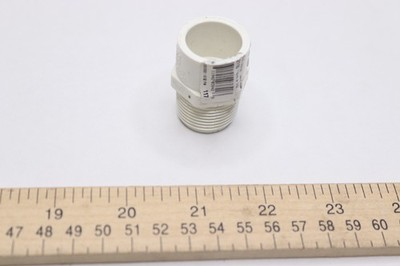 Charlotte Pipe Pipe Adapter PVC Sch 40 3/4'' MPT X 1/2'' D Slip