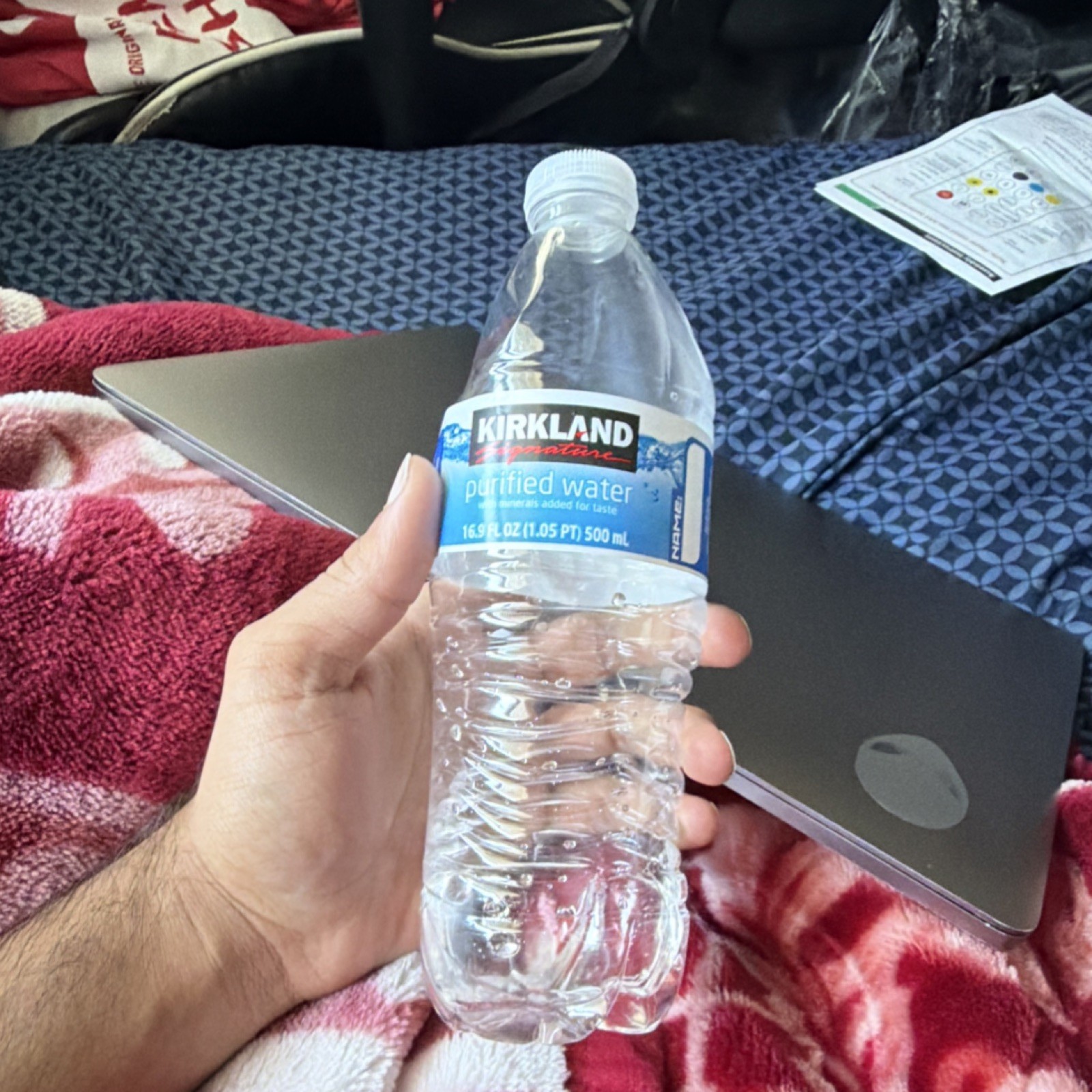 Plastic Water Bottle  16.9 Oz