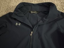 Under Armour Heatgear Women's Blue Zip Front Lightweight Jacket Size L