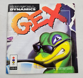 Gex Panasonic 3DO (1995) Authentic Disc & Manual - TESTED - Plays Perfectly!