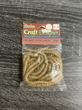Vintage Darice Craft Designers Doll Making Hair Lt Brown Curly 12  Jute 1236-23