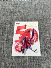 JOHN OGRODNICK 2021-22 FLEER ULTRA AUTOGRAPH CARD RED WINGS