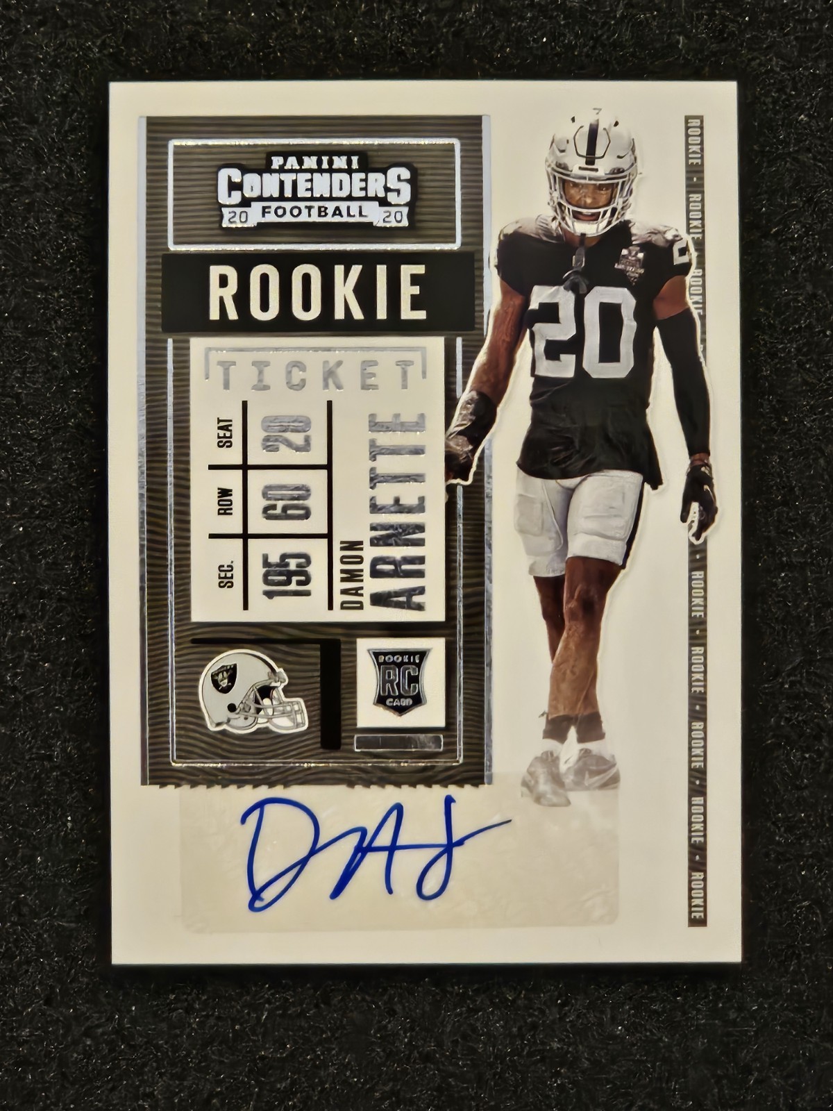 Damon Arnette Panini Contenders #152 Variation-Autograph