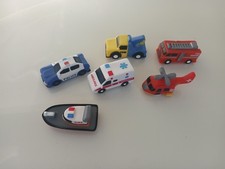 SET 6 Emergency Light Up EMERGENCY RESCUE Bath Toys Water Activated NEW