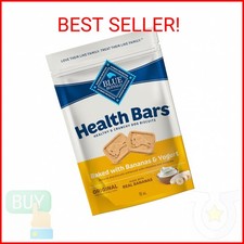 Blue Buffalo Health Bars Crunchy Dog Biscuits, Oven-Baked Dog Treats Made with N