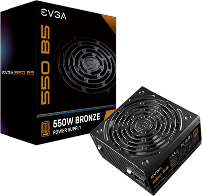 550 B5, 80 plus BRONZE 550W, Fully Modular,  ECO Mode, 5 Year , Compact 150Mm Si