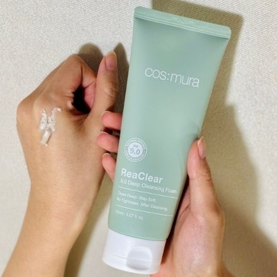 COSMURA ReaClear 9.0 Deep Cleansing Foam 150ml Daily Care Cleanser K-Cosmetics