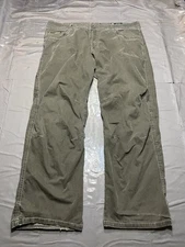 KUHL Revolvr Mens Pants 38x30 Patina Dye Khaki Hiking Utility Distressed