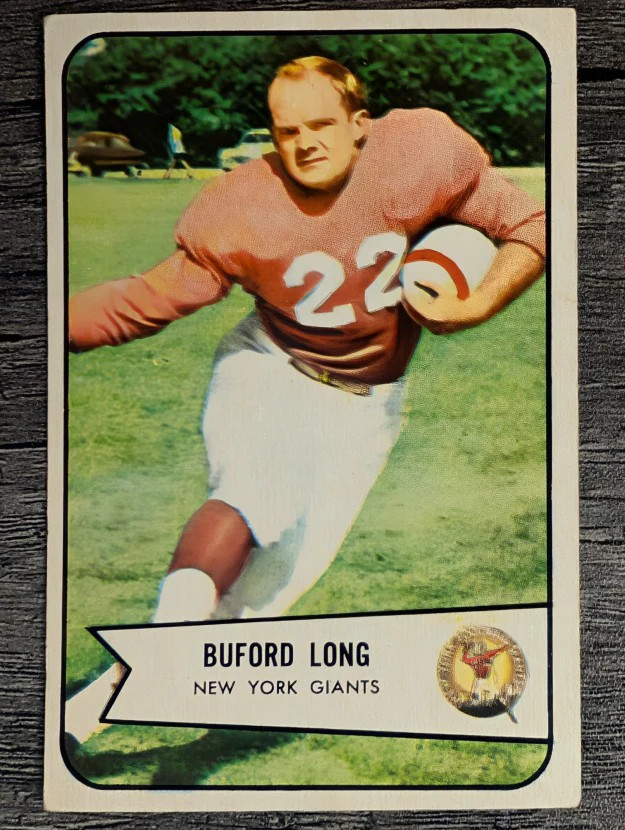 1954 Bowman #43 Buford Long RC LOW GRADE