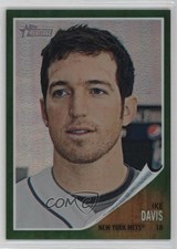 2011 Topps Heritage Chrome Green Refractor Ike Davis #C19 n1u