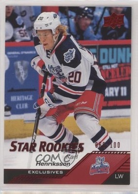 2022-23 Upper Deck AHL Star Rookies Exclusives 69/100 Karl Henriksson #122 1l80