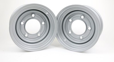 2 x Stahlfelge Felge 6 J  x 12 ET 0 5-Loch für Ifor Williams PKW Anhänger
