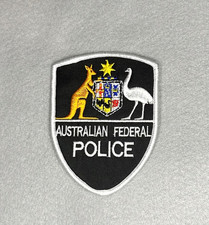 AUSTRALIAN FEDERAL POLICE EMBROIDERED IRON-ON PATCH...NOT A "B" GRADE!!!