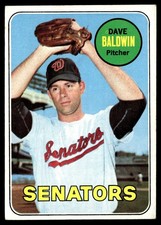 1969 Topps Dave Baldwin ----- Washington Senators #132