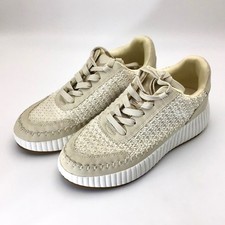 Dolce Vita Women's Size 7.5 Dolen Frida Lace Up Platform Sneakers Woven Shoes