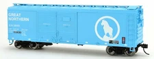 Bowser HO Scale 40' Double-Door Steel Boxcar Great Northern/GN/Rocky Logo #3869