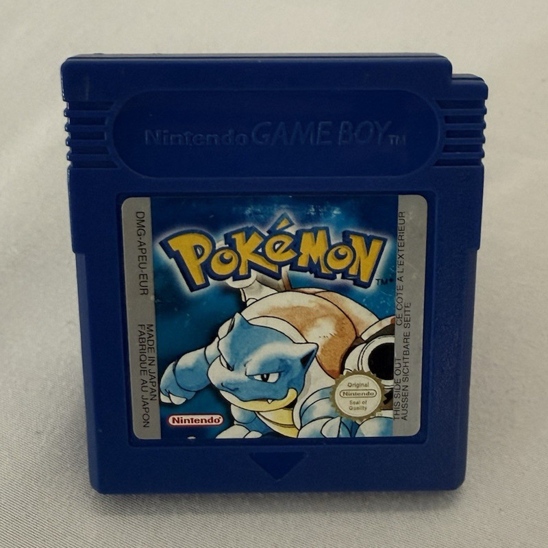 Genuine Pokémon Blue Version Nintendo Game Boy DMG-APEU-EUR PAL CARTRIDGE ONLY